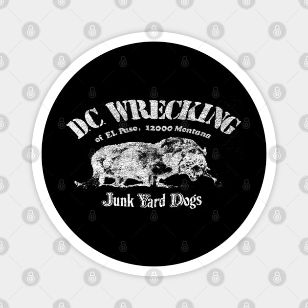 Vintage wrecking junk yard dogs Magnet by SUNBOAS